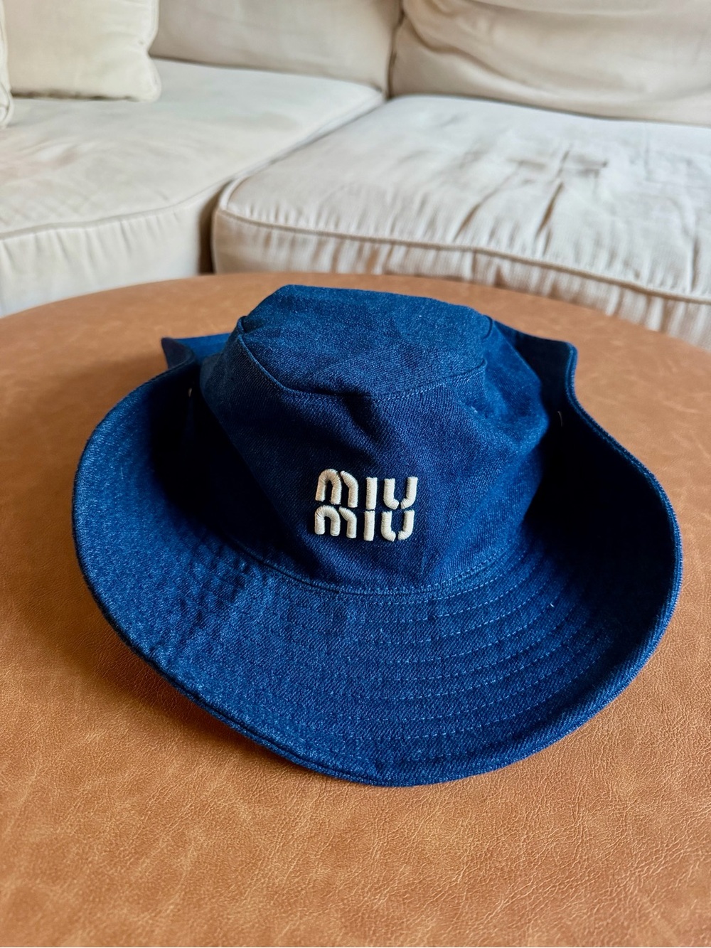 NWOT Designer Inspired Luxury Bucket Adventure Hat Washed Denim - Picture 2 of 6